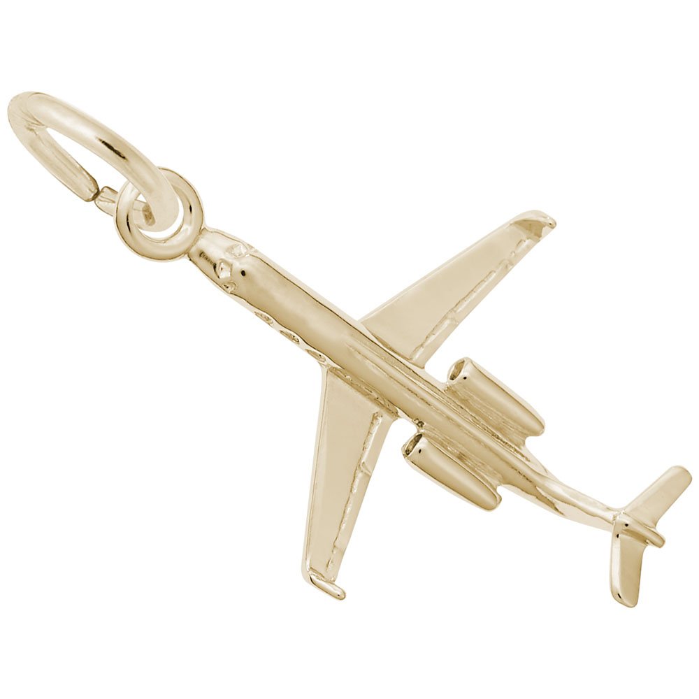 Airplane Regional Charm - Sterling Silver Bracelet & Necklace Pendant for Travel Lovers - Perfect for Vacation Jewelry, Gifts & Souvenirs