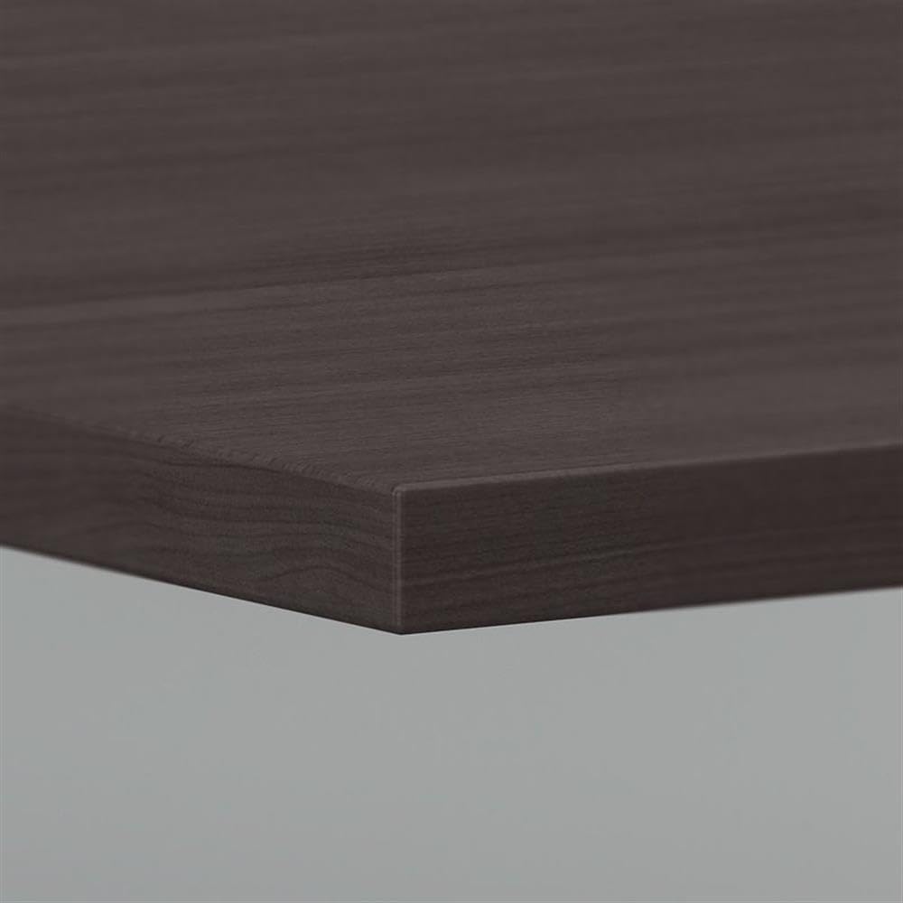Atlin Designs Boat Shaped Conference Table with Solid Wood Base in Storm Gray - Perfect for Modern Office Meetings & Executive Boardrooms
