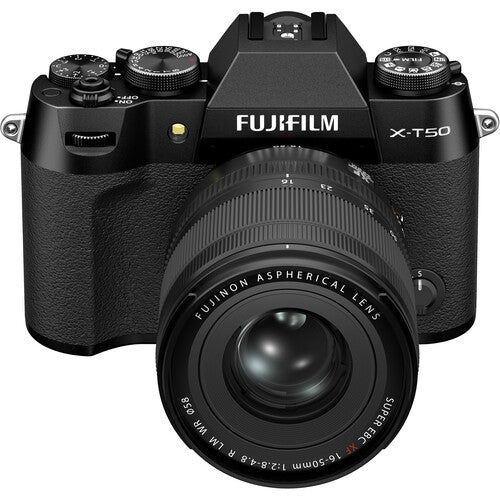 FUJIFILM X-T50 Mirrorless Digital Camera with XF16-50mmF2.8-4.8 R LM WR Lens Kit (Black) - Perfect for Travel Photography, Vlogging & Street Shooting