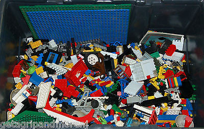 Bulk LEGO Building Blocks - 12x12x8 Box Filled with Assorted Pieces & Instruction Booklets | Perfect for Kids' Creative Play, DIY Projects & STEM Learning