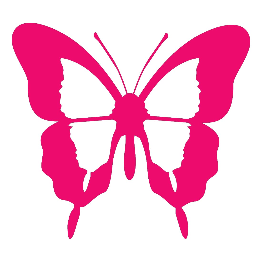 Premium Waterproof Vinyl Decal Stickers - Butterfly Animal Design (Pink, Set of 2) for Laptop, Phone, Helmet, Car Window, Bumper, Mug, Cup, Door & Wall Decoration - Perfect for DIY Crafts, Home Decor & Personalizing Your Belongings