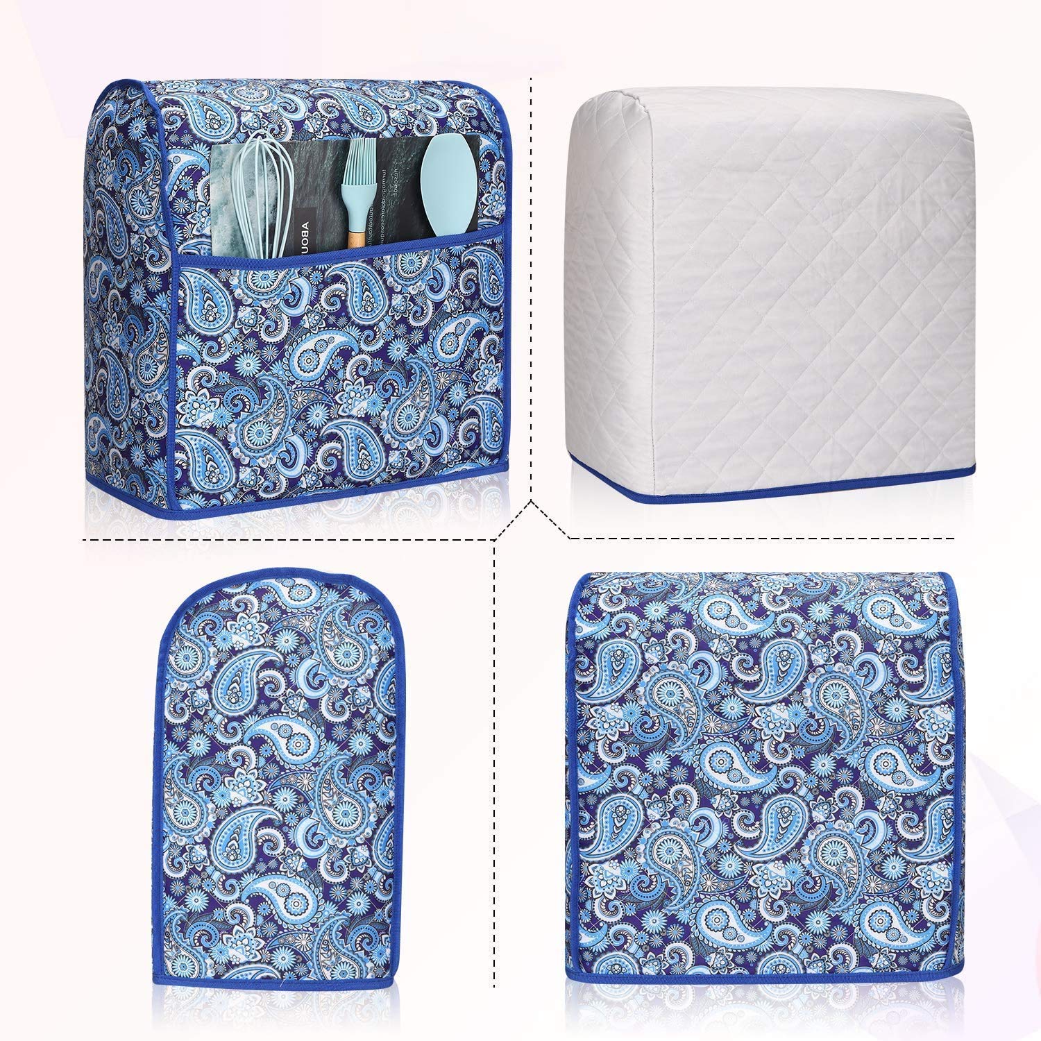 **KitchenAid Stand Mixer Cover - Dust Protection for 6-8 Quart KitchenAid & Hamilton Mixers - Paisley Design - Perfect for Baking, Cooking & Kitchen Storage**
