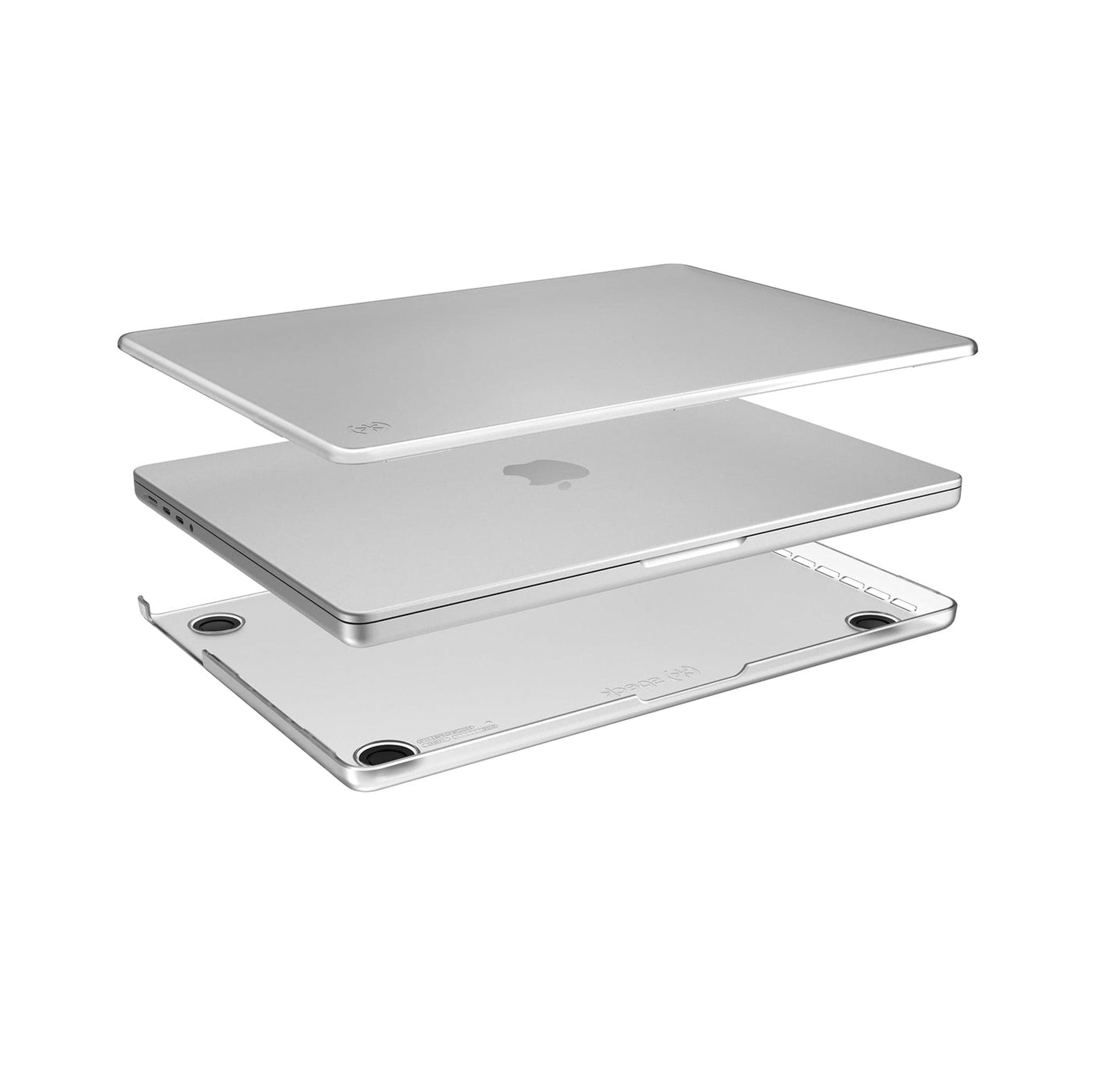 Speck SmartShell Clear Case for MacBook Pro 14 Inch M1 Pro/M2 Pro - Slim Protective Cover for Work, Travel & Everyday Use