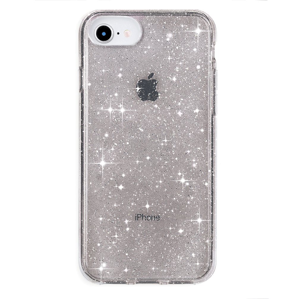 Sparkle Grey Stardust Glitter iPhone Case - Protective & Stylish Phone Cover for iPhone 13/14/15 Pro Max - Perfect for Parties, Events & Everyday Glam