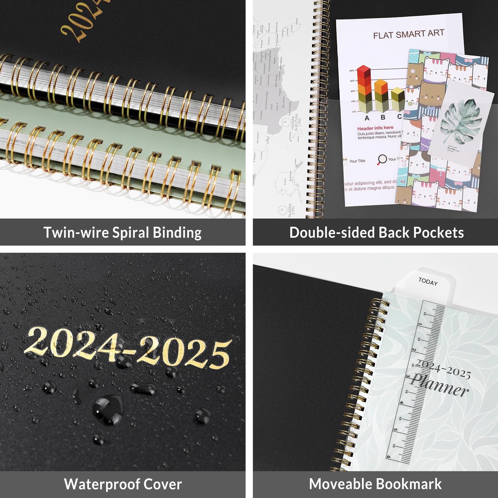 2024-2025 Academic Planner - Weekly & Monthly Student Planner from July 2024 to June 2025, 8.5