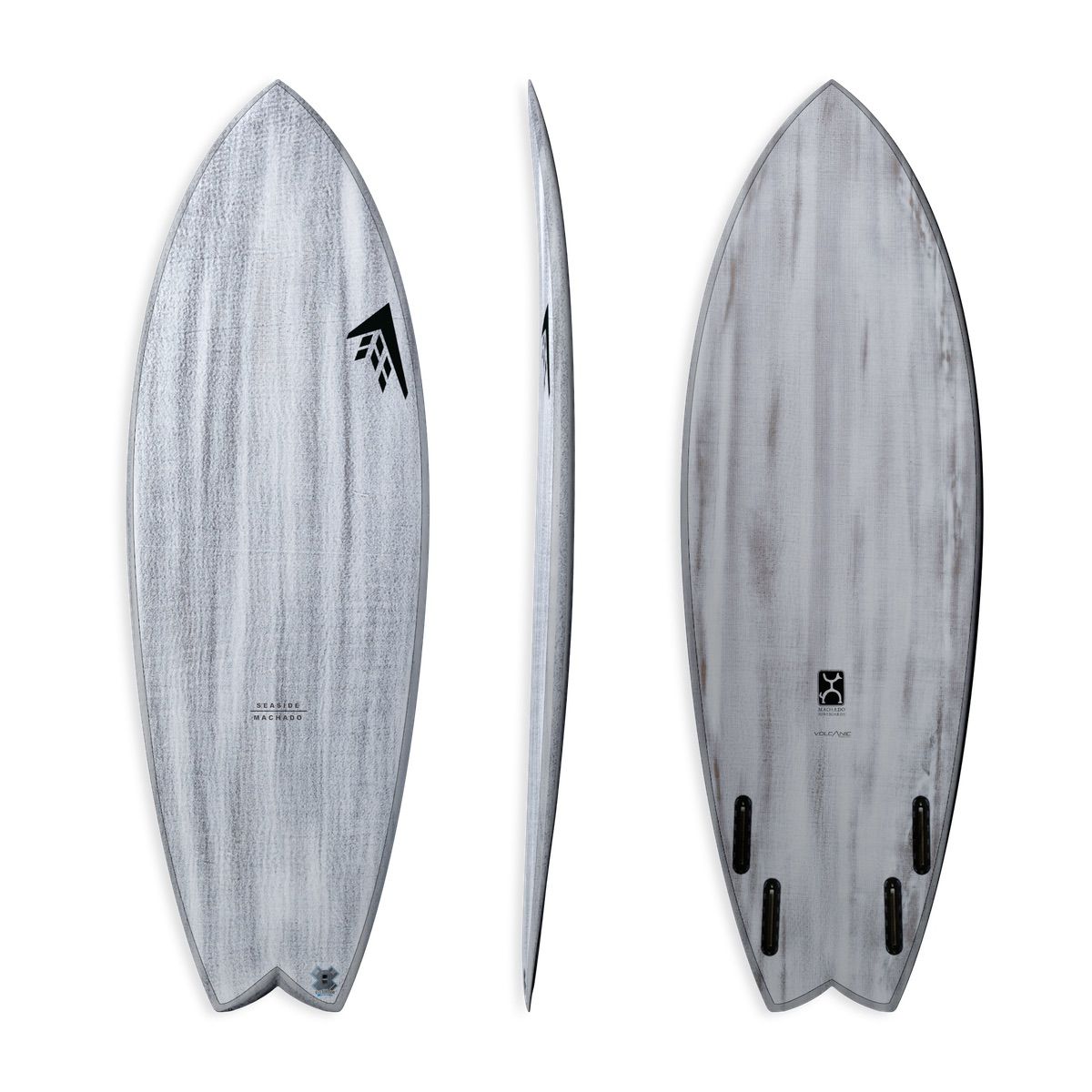 Machado Seaside 5'11 Surfboard - Volcanic Color with Futures Fin System - Perfect for Beach Waves & Coastal Surfing