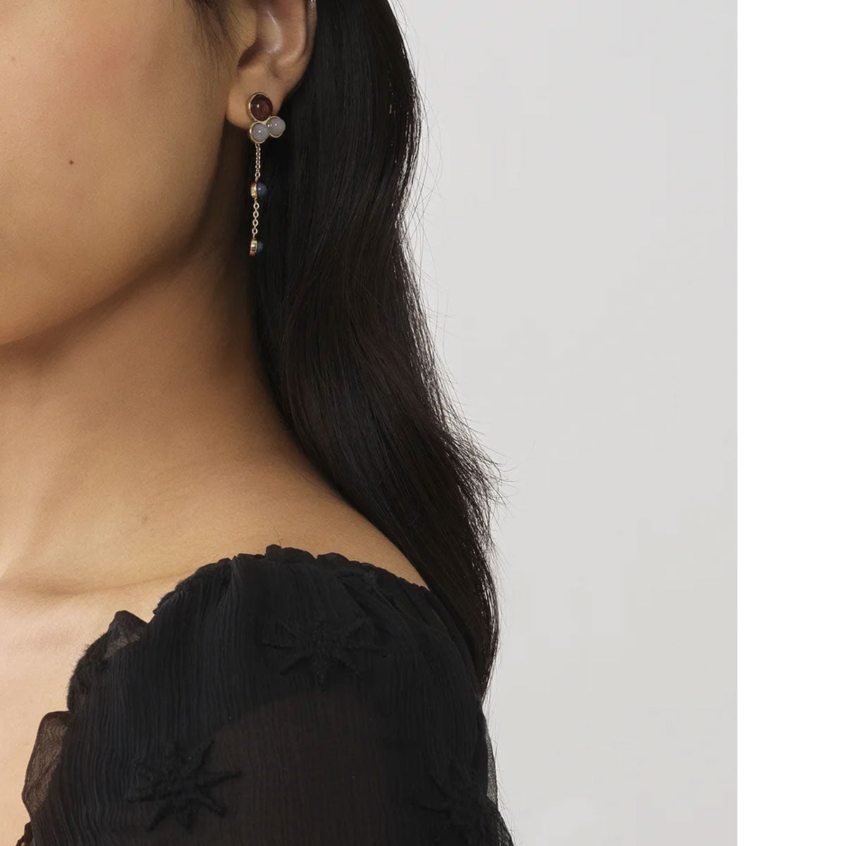 Ora Long Drop Earrings for Women - Elegant Dangling Jewelry for Parties, Weddings & Evening Events | Gold-Plated Fashion Earrings