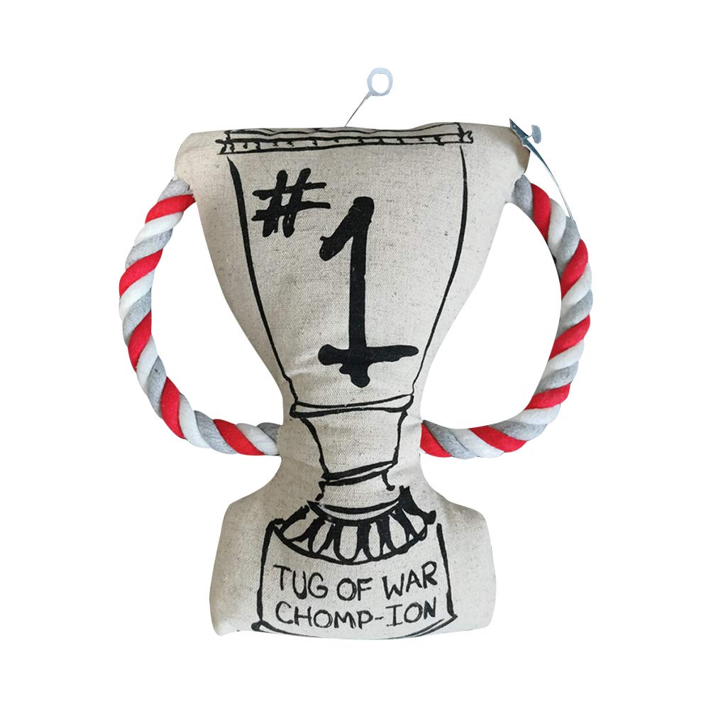 Scicalife Teething Toys for Puppies - 1PC Durable Bite-Resistant Dog Chew Toy with Rope, Cartoon Trophy Design for Training & Play - Perfect for Home, Outdoor Use & Puppy Teething Relief - Great Gift for Dog Lovers