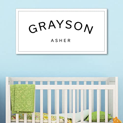 Personalized Baby Name Sign for Nursery - Custom Wooden Wall Decor with Child's Name - Unique Newborn Gift for Boys & Girls - Perfect for Baby Shower, Christening & Room Decoration