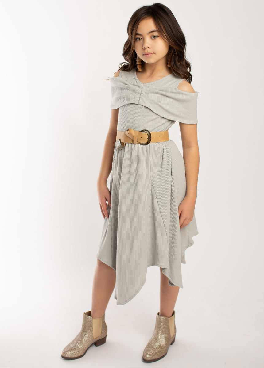 Medora Women's Elegant Dove Gray Dress - Perfect for Weddings, Parties & Special Occasions