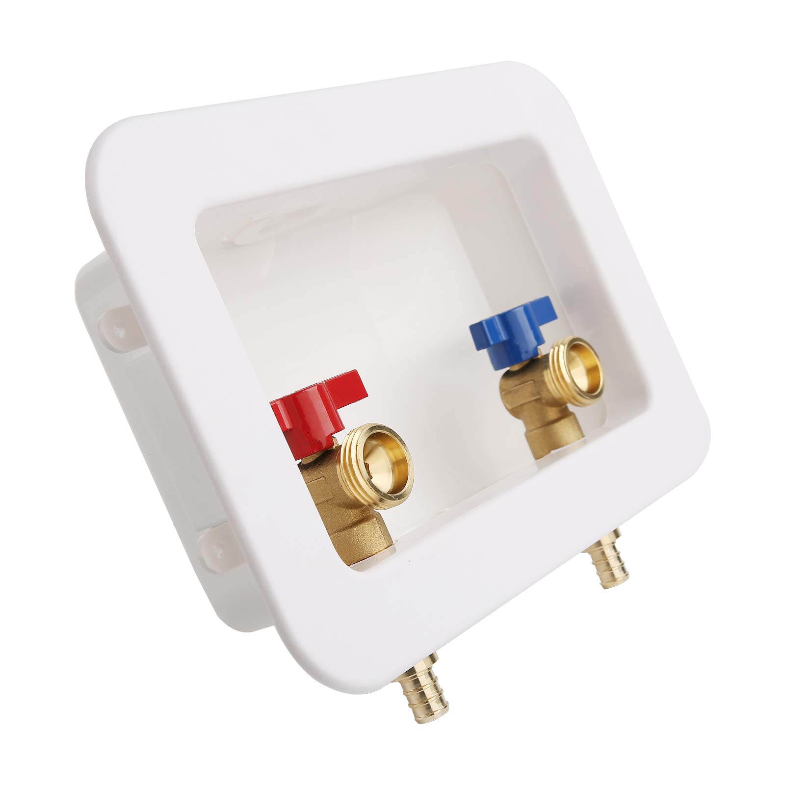 Solimeta Washing Machine Outlet Box - 1/2-inch PEX Plumbing Accessory for Laundry Room Installation | Perfect for Home, Apartment & RV Plumbing Systems