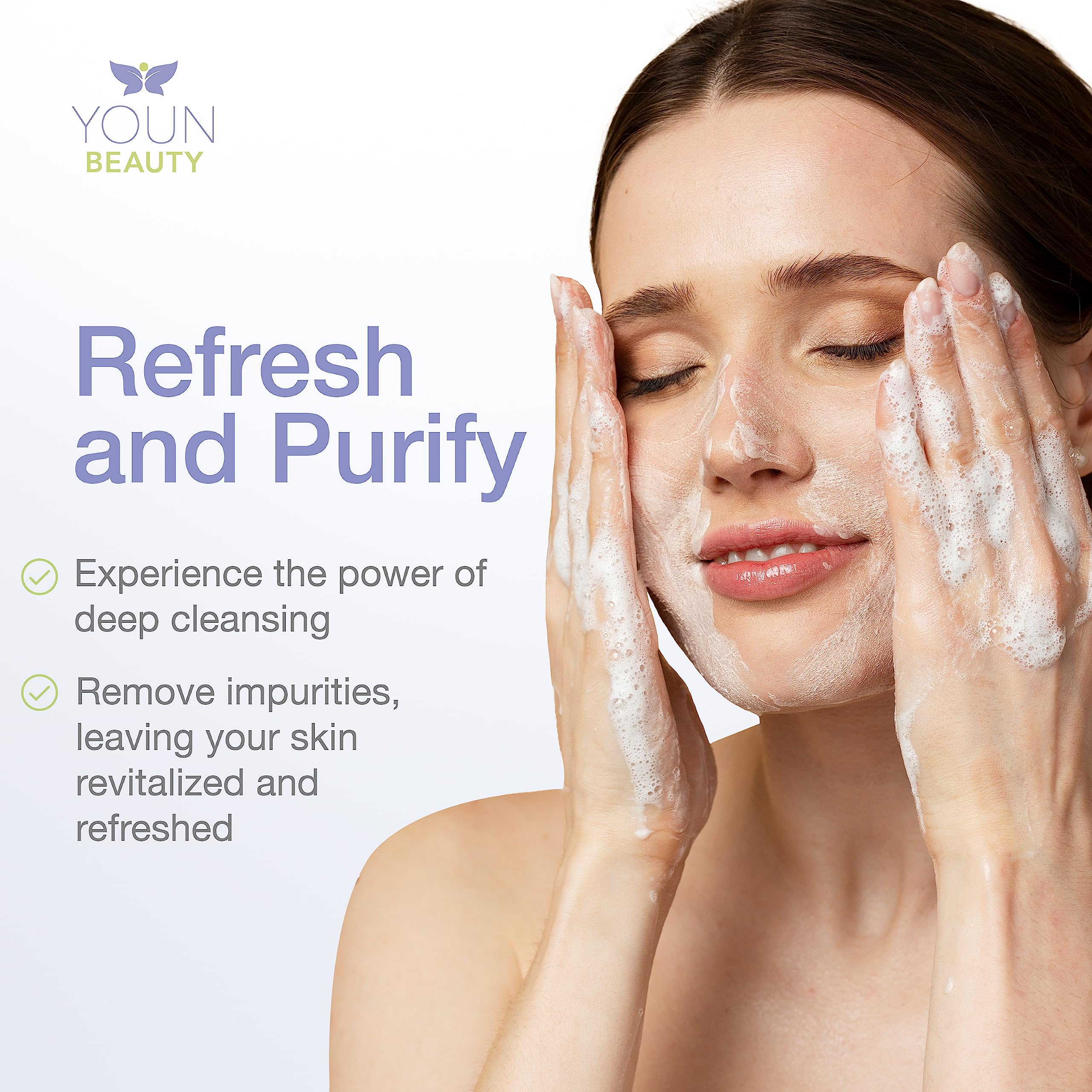 YOUN Beauty Anti-Aging Skincare Set - 2 Minute 5 Years Younger System with Vitamin C Serum, 2.5% Retinol Moisturizer & Green Tea Cleanser | Dermatologist-Recommended for Wrinkle Reduction & Brightening | Perfect for Daily Routine & Special Occasion Prep