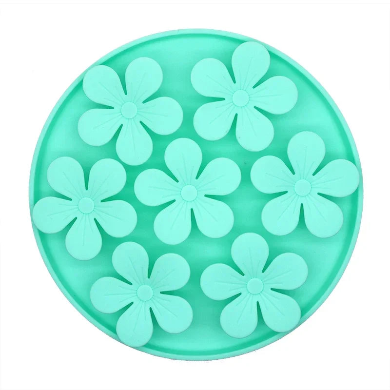 Non-Slip Pet Food Bowl for Dogs & Cats - Anti-Choke Design with Raised Rim - Perfect for Messy Eaters & Travel Use