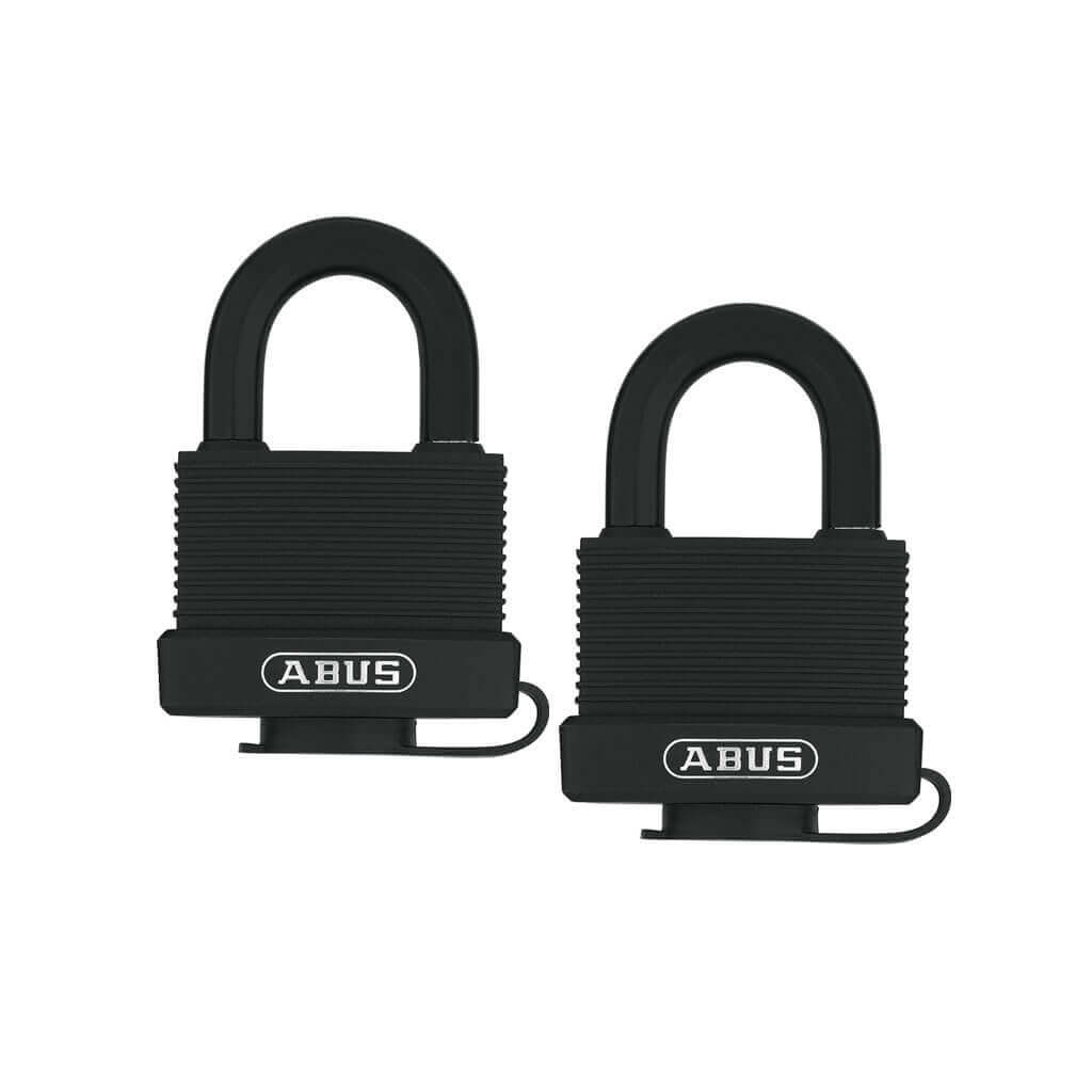 ABUS 70/45 TWIN 2-Inch Brass Padlock with 15/16-Inch Shackle - Weather Sealed Security Lock (2-Pack) - Ideal for Outdoor Gates, Storage Units & Sheds
