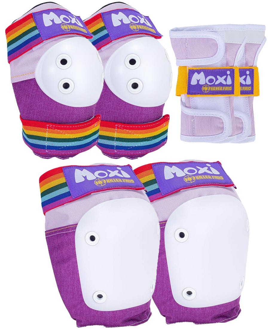 187 Junior Combo Pad Set - 6-Piece Protective Gear for Young Skateboarders & Scooter Riders - Perfect for Kids' Skate Park Safety & Outdoor Sports
