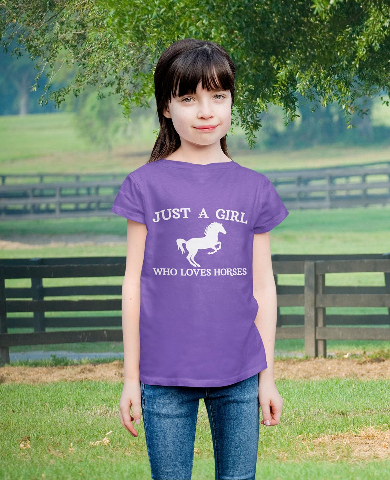 Equestrian Horse Lover T-Shirt for Girls & Kids - Perfect Horseback Riding & Equestrian Gifts for Young Horse Enthusiasts - Ideal for Riding Lessons, Horse Shows & Barn Activities