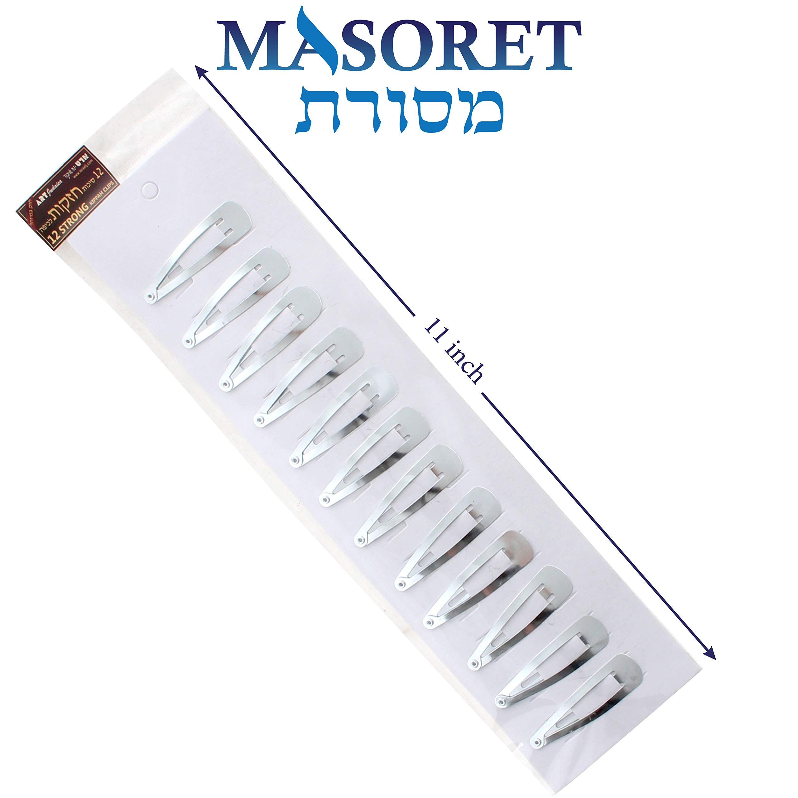 Silver Metal Hair Clips for Kippah/Yarmulke - 144pcs - Secure Hat Accessories for Jewish Ceremonies