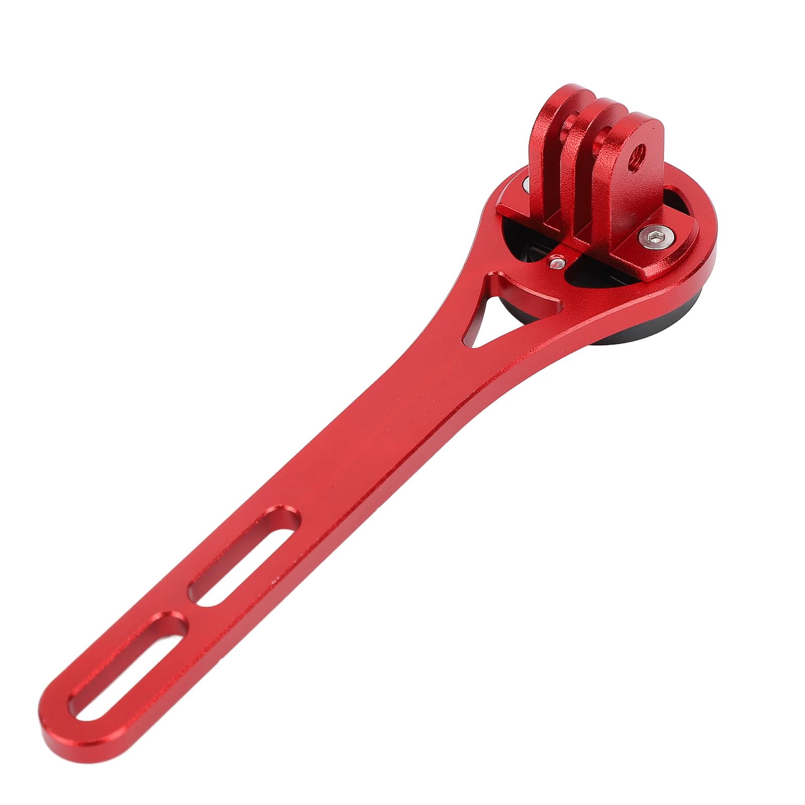 Bike Computer Mount - Universal Cycling GPS & Sports Camera Bracket - Easy Installation, Durable & Lightweight (Red) - Perfect for Road Biking, Mountain Cycling & Action Camera Recording