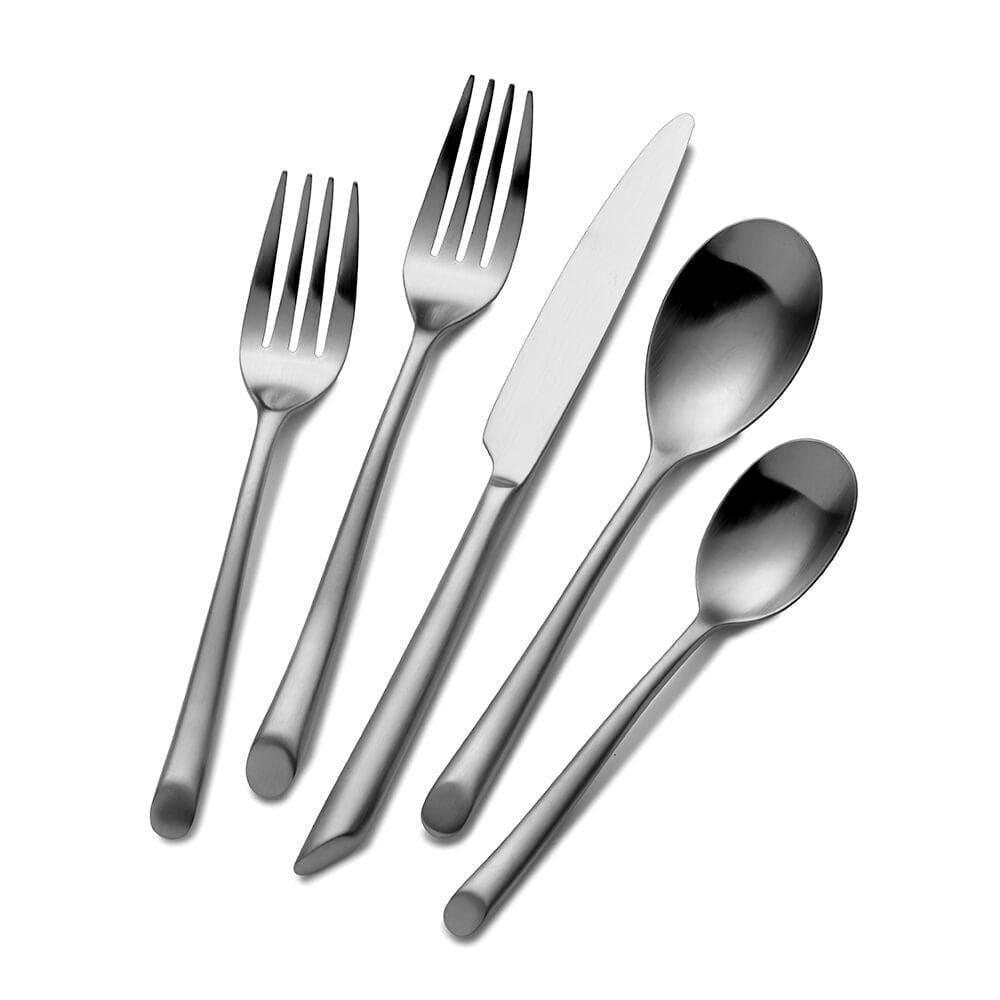 Premium Wave Forged Satin 20-Piece Flatware Set - Service for 4 - Stainless Steel Cutlery Set for Dining, Entertaining & Gift Giving - Perfect for Dinner Parties, Weddings & Everyday Use