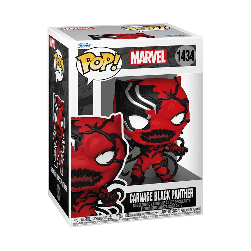Funko POP! Carnageized Black Panther Collectible Vinyl Figure - Marvel Comics Superhero Action Toy for Display & Gifts