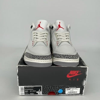AIR JORDAN 3 White Cement Reimagined Retro Sneakers - Men's Size 11.5 (DN3707-100) - Authentic Basketball Shoes for Streetwear & Casual Style