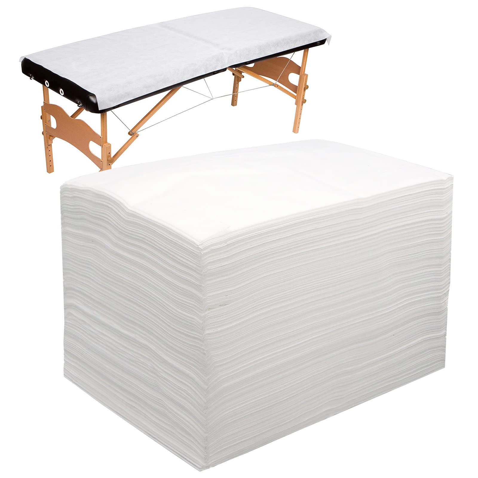 100-Pack Disposable Massage Table Sheets - 31