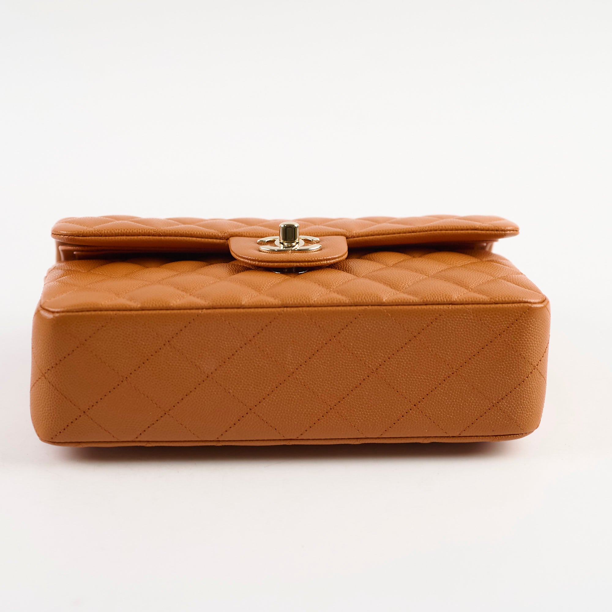 Chanel Small Classic Double Flap Bag in Caramel Caviar Leather - Luxury Crossbody Purse for Women, Perfect for Date Night & Special Occasions