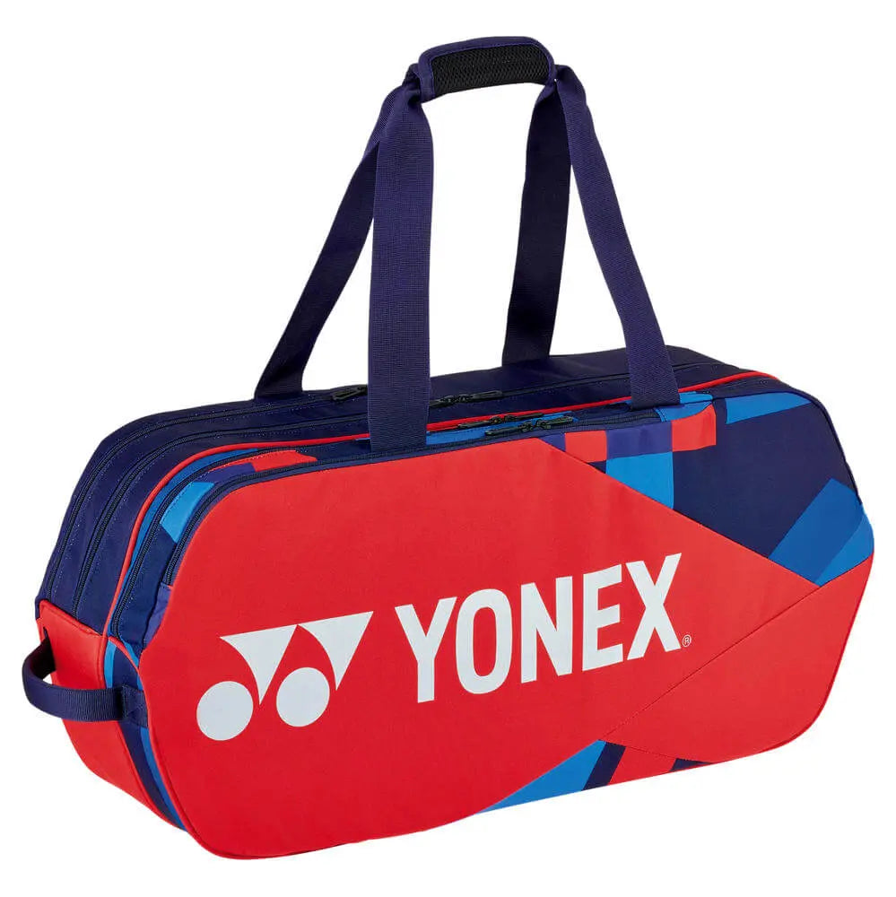 Yonex BAG92231WSC Pro Tournament Badminton Tennis Racket Bag (Scarlet) - 6 Pack for Team Sports & Club Training | Durable Gear for Badminton & Tennis Players