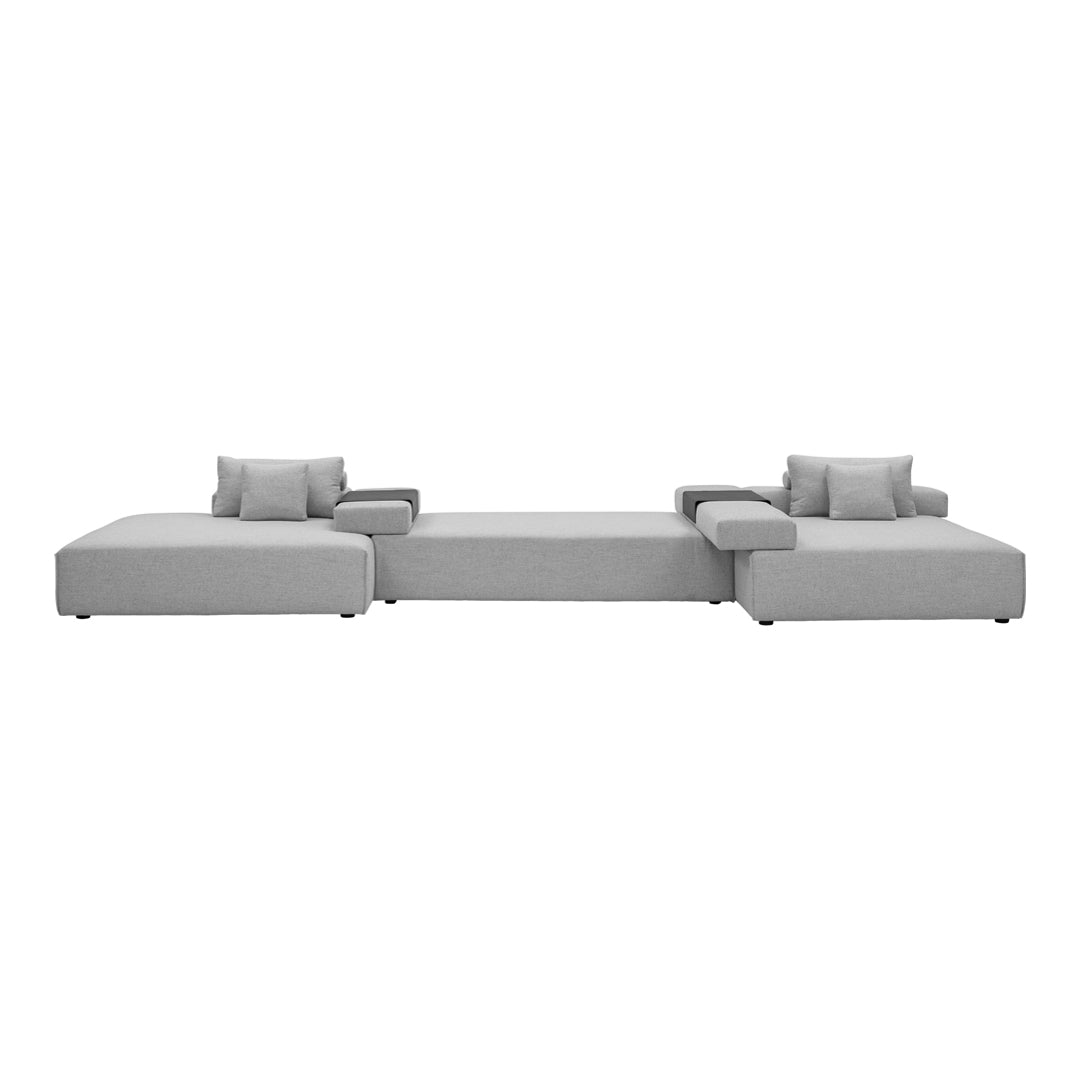 Pre-Configured Cinder Block Sofa Set - 3 Piece Modern Industrial Furniture for Living Room, Patio & Dorm Decor