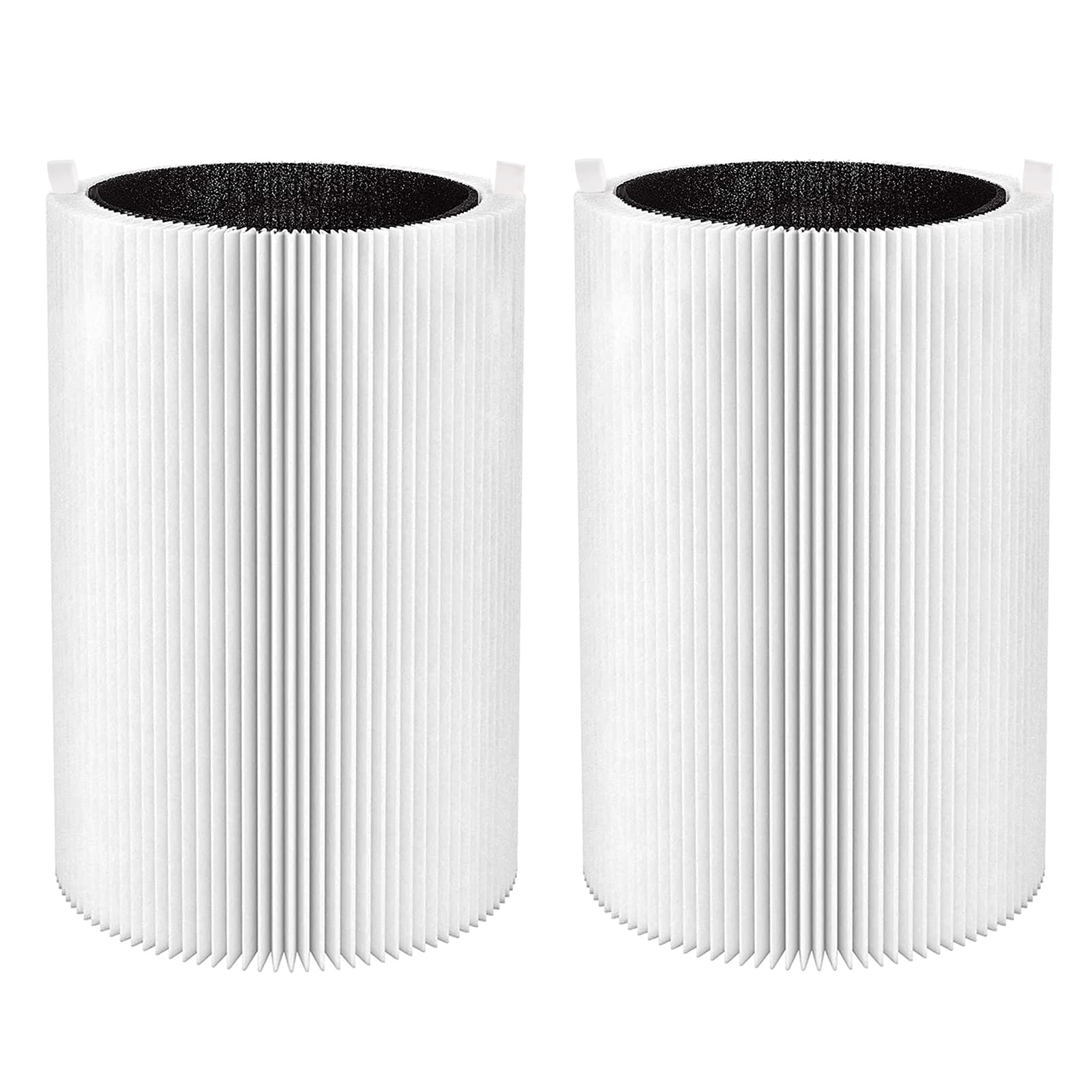Blue Pure 411 Replacement Filters - Compatible with Blueair Blue Pure 411, 411+, 411 Auto & Mini Air Purifiers - 2 Particle + 2 Activated Carbon Filters - Perfect for Home, Office & Bedroom Air Purification