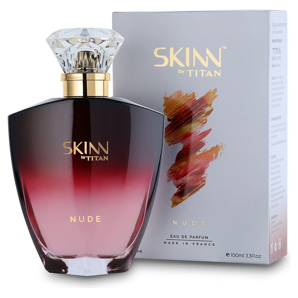 Titan Skinn Nude Long Lasting Floral Perfume for Women - 100ml Eau de Parfum Spray | Premium Fragrance Gift Set | Perfect for Everyday Wear, Date Nights & Special Occasions