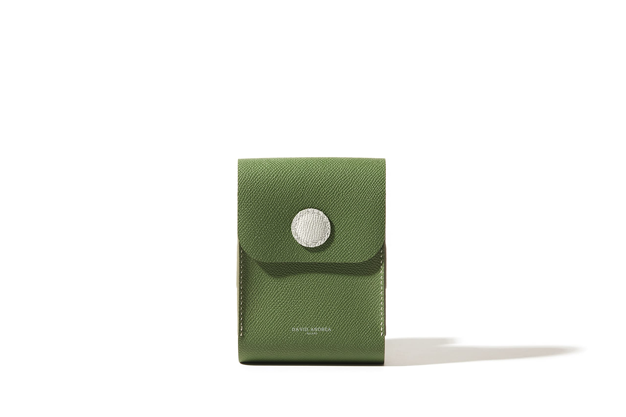Premium David Andrea Golf Ball Holder - Genuine Epsom Leather Pouch for Golf Accessories | Perfect for Golf Bags, Carts & On-Course Convenience