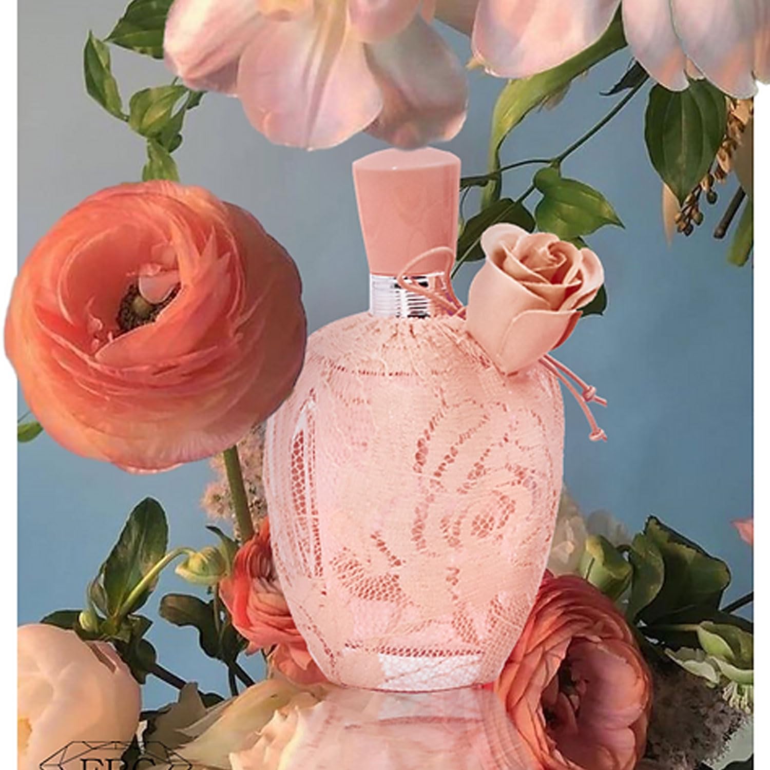 Ruha Apparel Women's Perfume - 100mL Eau de Parfum Spray, Long Lasting Rose Floral Fragrance with Small Zipper Bag | Romantic Date, Office, Evening Out, Gift for Her