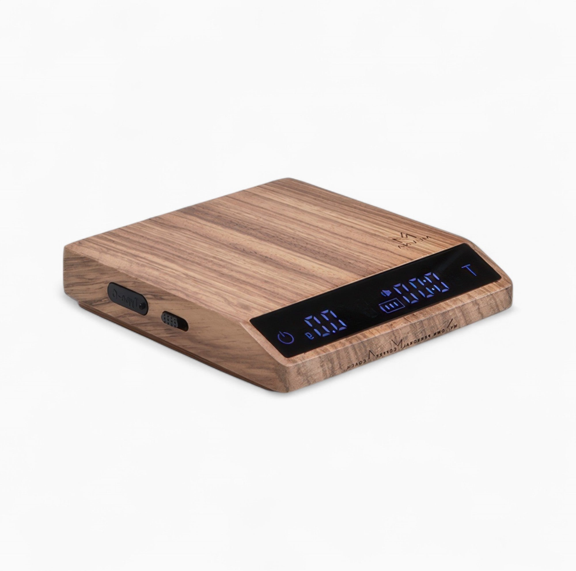 Precision Brew Walnut Digital Coffee Scale with Timer - Accurate Espresso & Pour Over Scale for Specialty Coffee, Home Barista & Coffee Shops