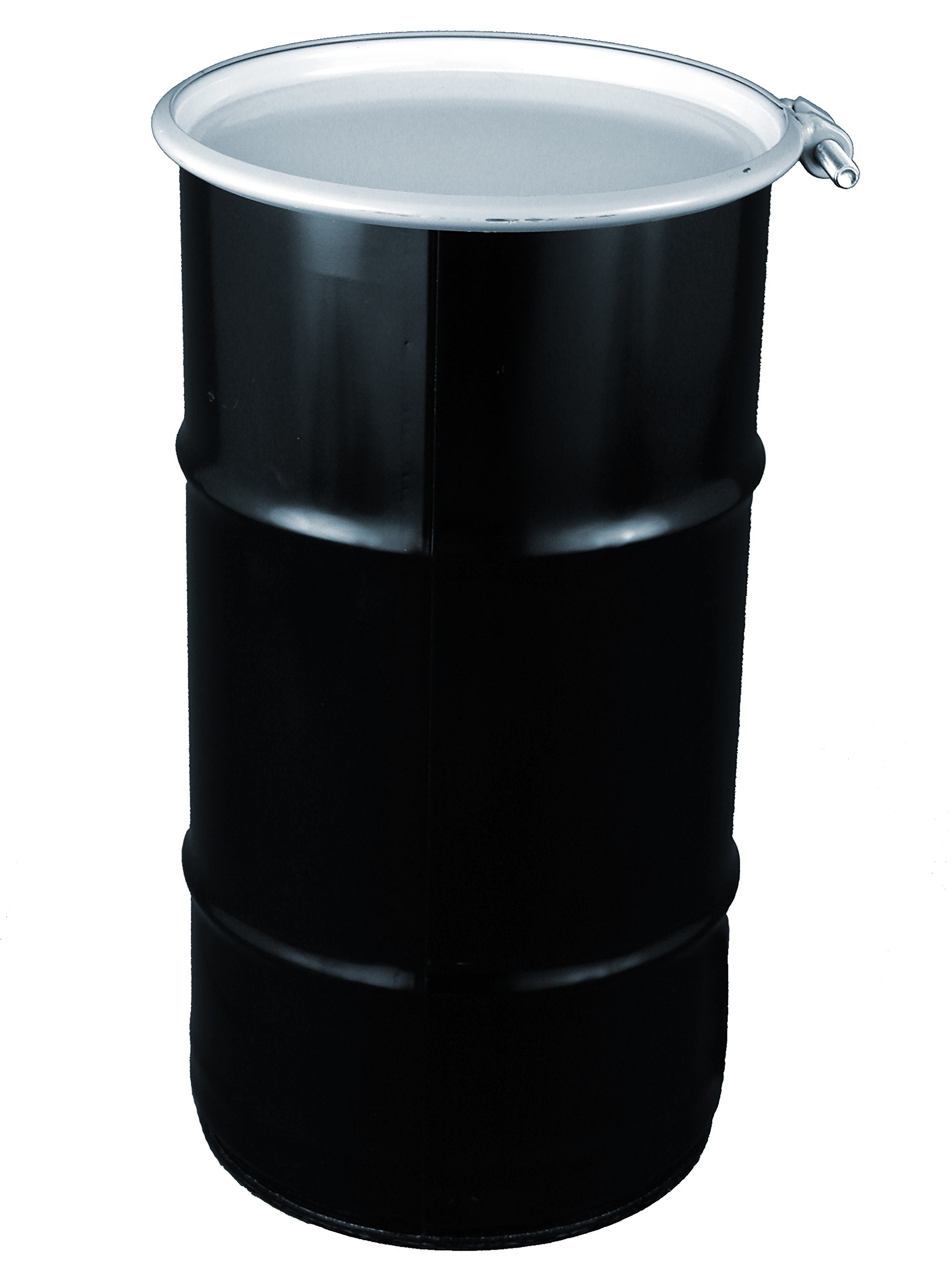 16 Gallon Open Head Steel Drum with Bolt Clamp - Heavy Duty Industrial Container for Chemicals, Lubricants & Storage - Perfect for Warehouses, Factories & DIY Projects