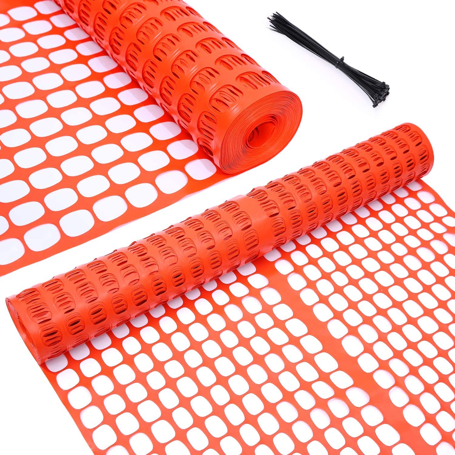 Ohuhu Heavy Duty 4x100 FT Plastic Garden Fence Roll - 15LB Safety Barrier for Dogs, Deer, Rabbits & Poultry | Reusable Outdoor Animal Fencing & Temporary Pool Mesh Netting | Perfect for Backyards, Farms & Pool Protection