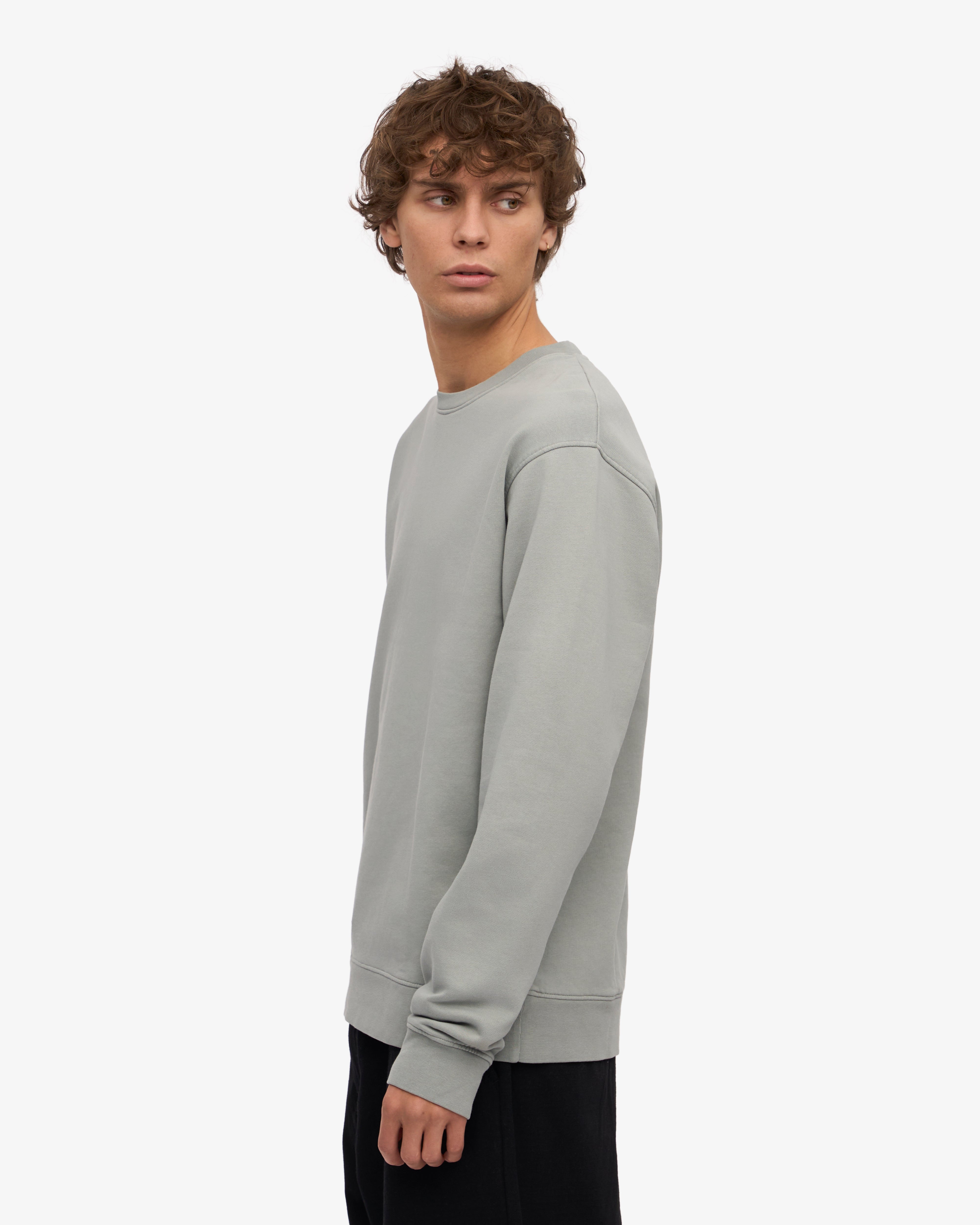 Classic Organic Cotton Crew Neck T-Shirt for Men - Soft & Comfortable Steel Blue Tee - Perfect for Casual Wear, Gym & Everyday Outfits