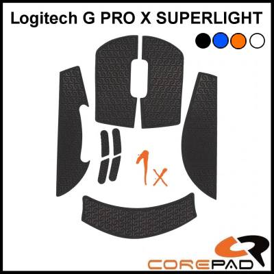 Corepad Soft Grips (Flat Edge) for Logitech G Pro X Superlight & Superlight 2 - Premium Mouse Grip for Gaming, Esports & Professional Use