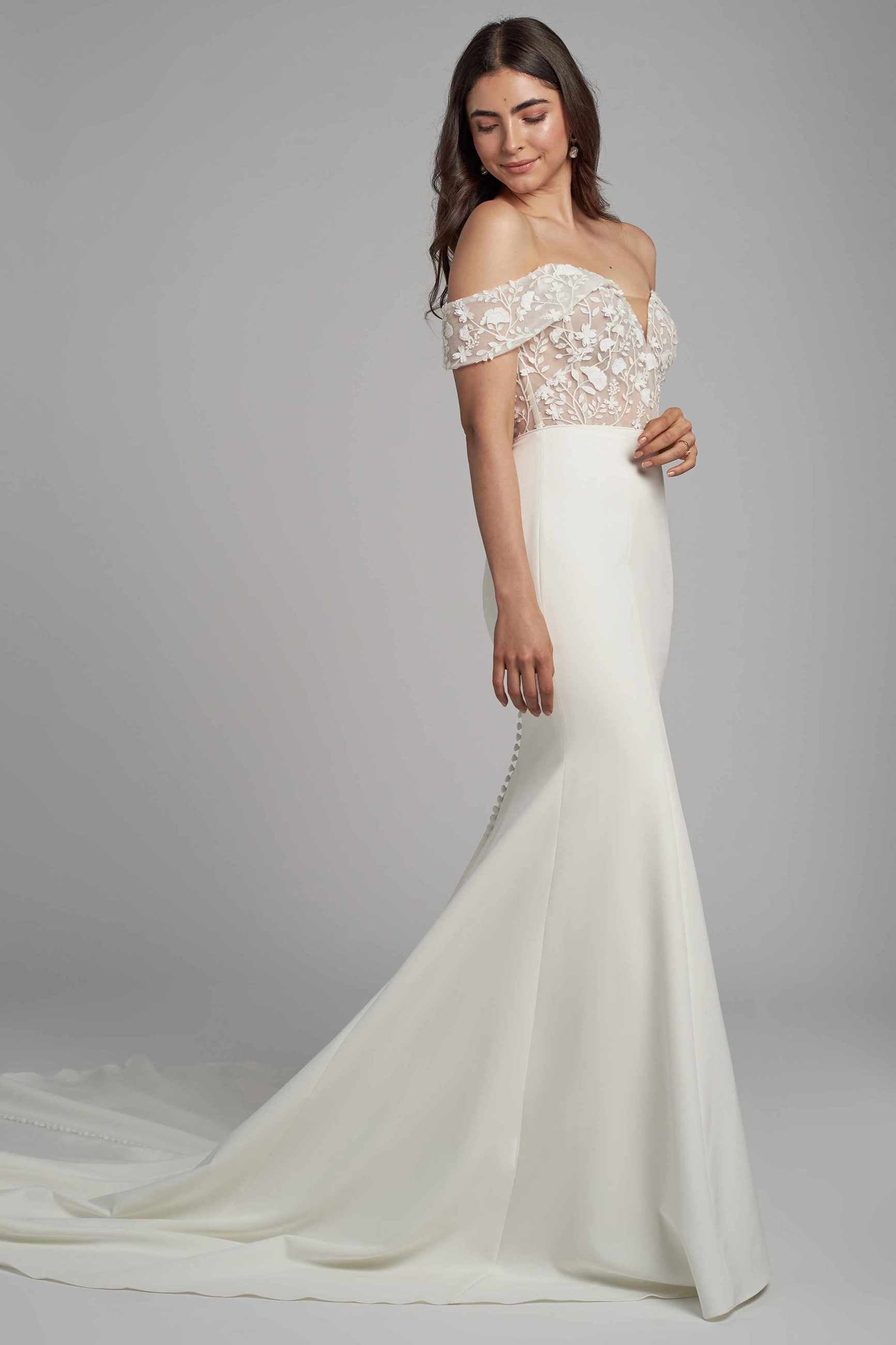 Jenny Yoo Angelica Gown - Elegant Wedding Dress for Brides | Perfect for Church Ceremonies & Formal Events