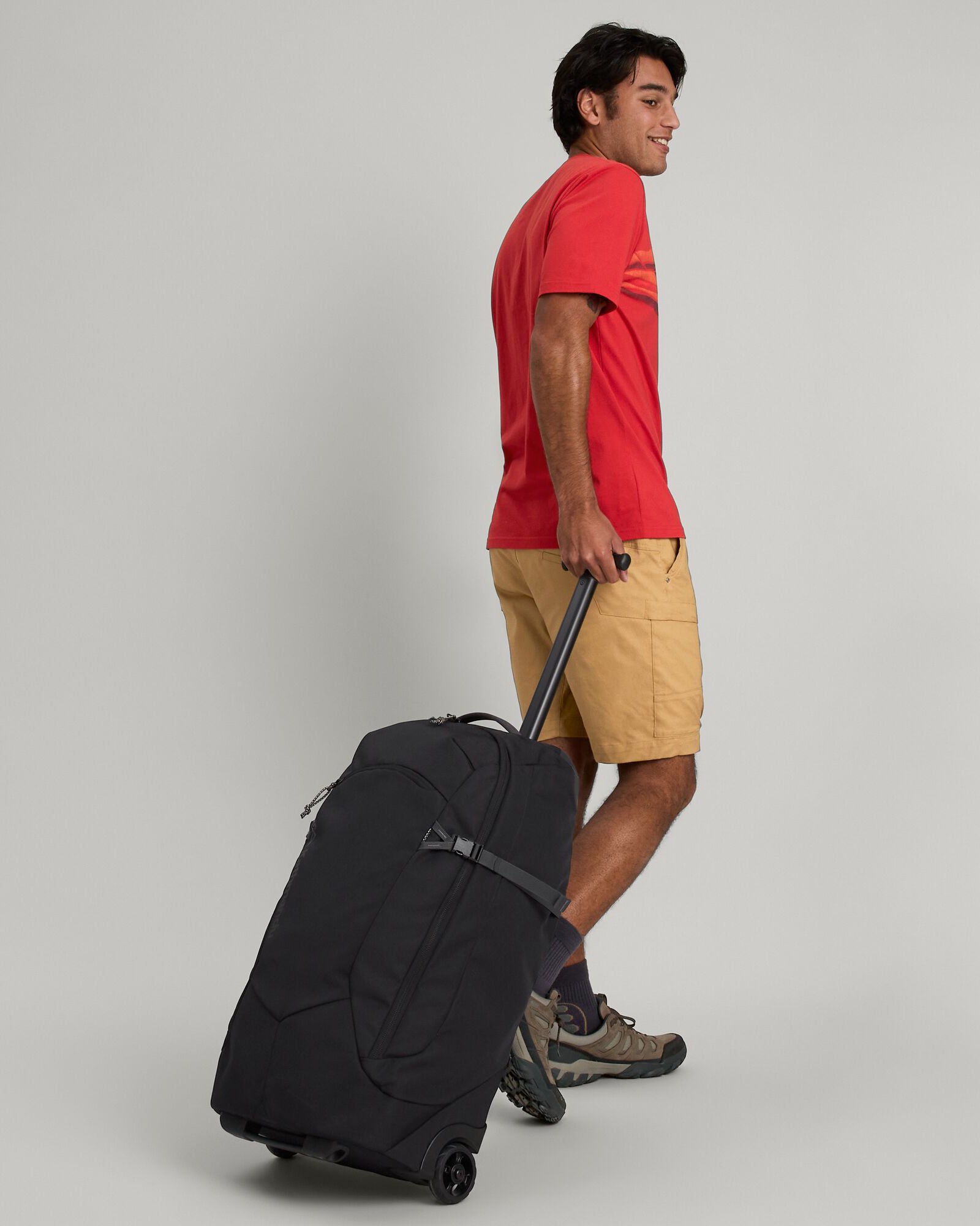 Hybrid Trolley v5 50L Black Stingray Waterproof Travel Backpack - Perfect for Camping, Hiking & Business Trips