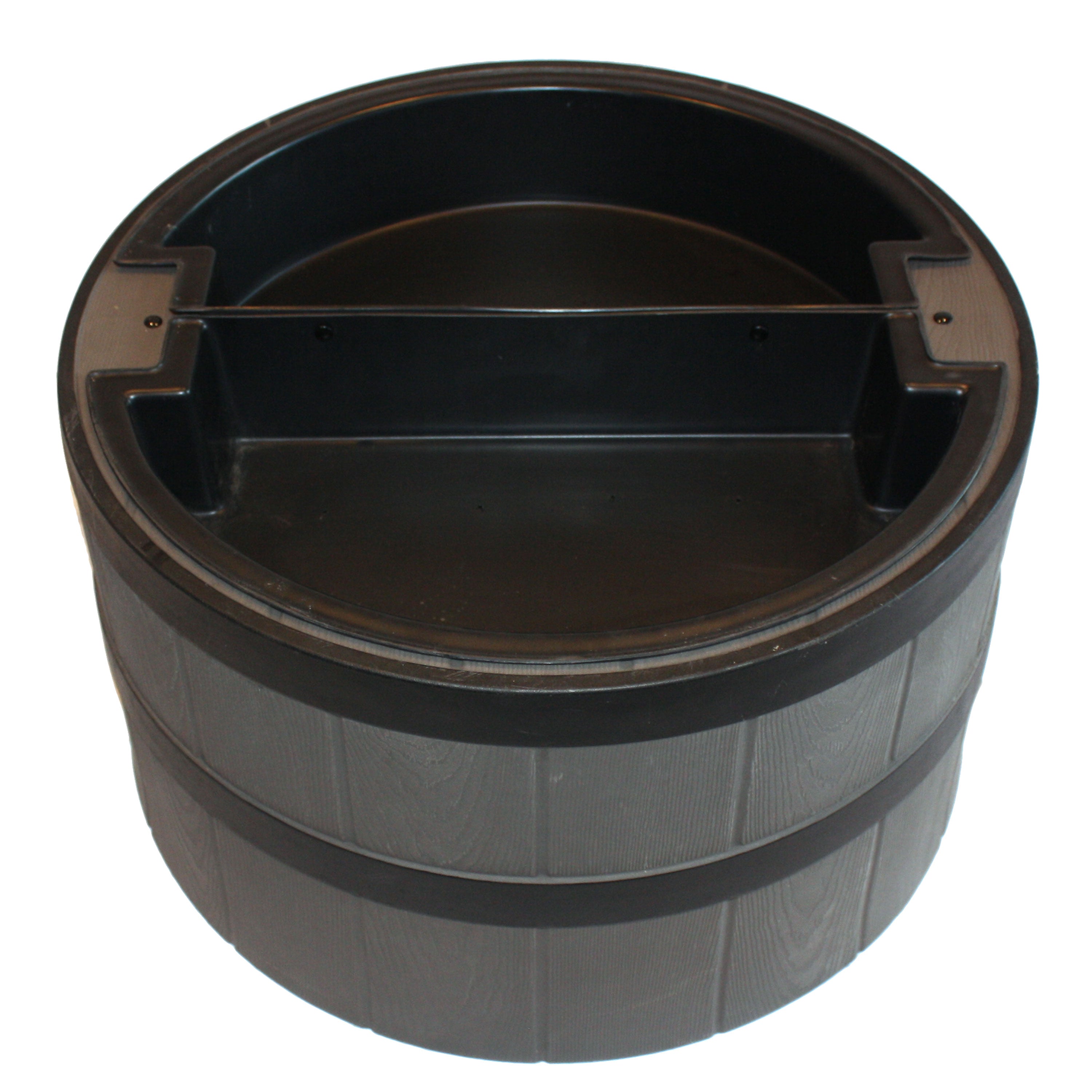 Whiskey Barrel Planter Cover - 31 Inch Tank Top Septic Lid Enclosure for Outdoor Garden, Patio & Yard Decor - Durable Waterproof Barrel Lid Replacement