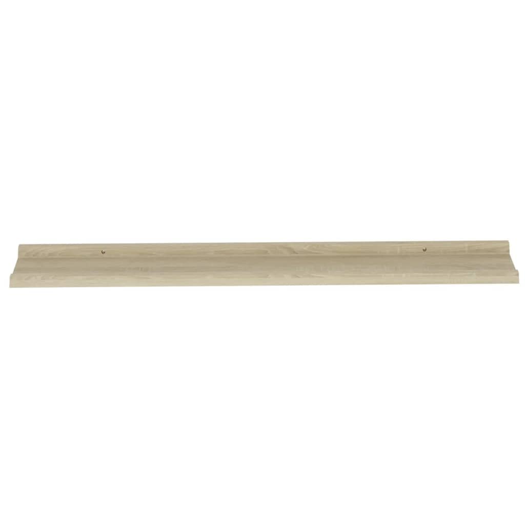 4-Pack Floating Wall Shelves Set - Sonoma Oak 39.4