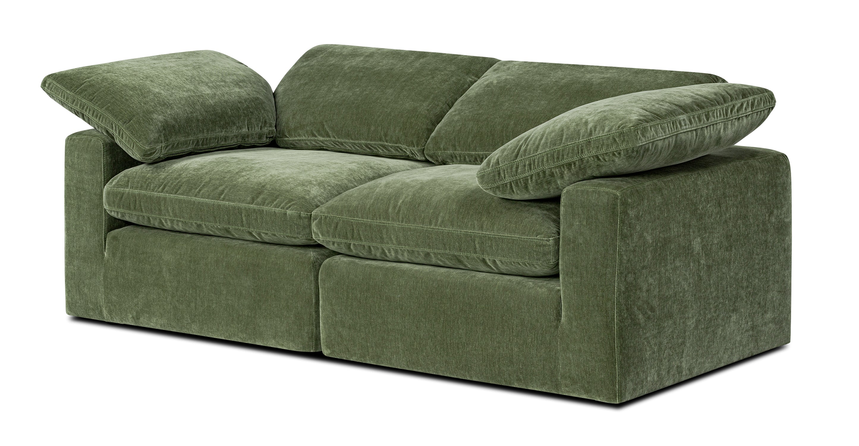2-Seat Aspen Modular Sofa - Modern Sectional Couch for Small Spaces, Living Room, Apartment & Office - Comfortable & Stylish Home Furniture