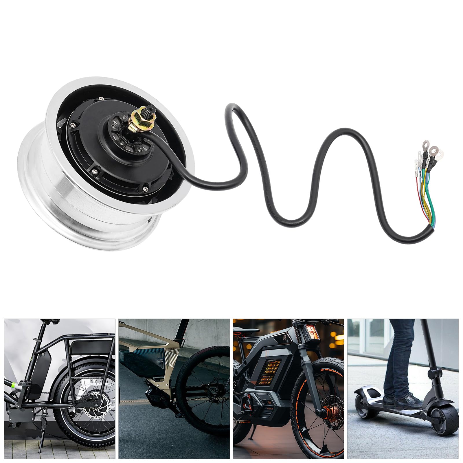 60V 2800W Brushless Electric Scooter Hub Motor - Front & Rear Drive 11 Inch Wheel Motor for E-Scooters - Perfect for Commuting, Urban Travel & Last-Mile Delivery
