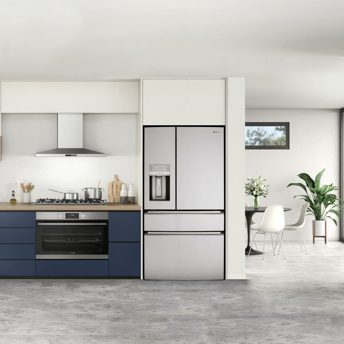 Westinghouse 609L French Door Refrigerator in Stainless Steel - WHE6170SB | Energy Efficient, Spacious Design for Modern Kitchens & Large Families