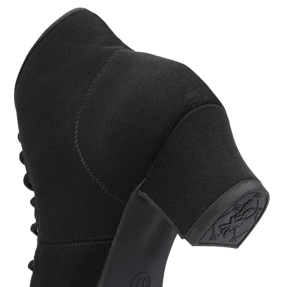 AOQUNFS Women's Latin Dance Shoes - Ballroom Salsa Tango Practice Shoes with Lace-Up Design, Comfortable & Stylish for Professional Performances & Dance Classes (Model GB-NJB)