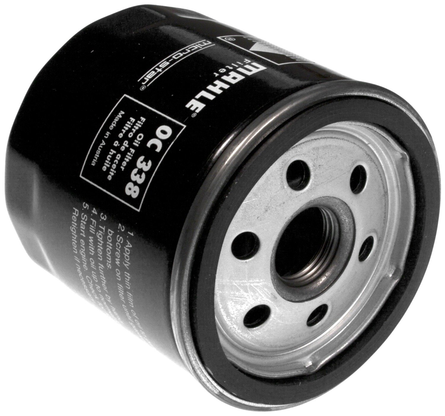 MAHLE OC 338 Premium Oil Filter - High Performance Engine Protection for Cars, Trucks & SUVs - Perfect for Routine Maintenance & Oil Changes