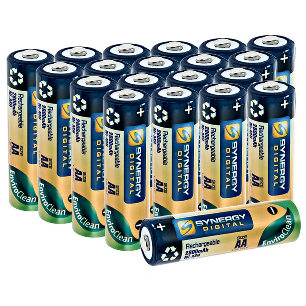 Synergy Digital Cordless Phone Batteries - 5-Pack Ni-MH AA Rechargeable Batteries (1.25V, 2800mAh) for AT&T CLP99586 Phone | Ultra High Capacity | Perfect for Home & Office Cordless Phones
