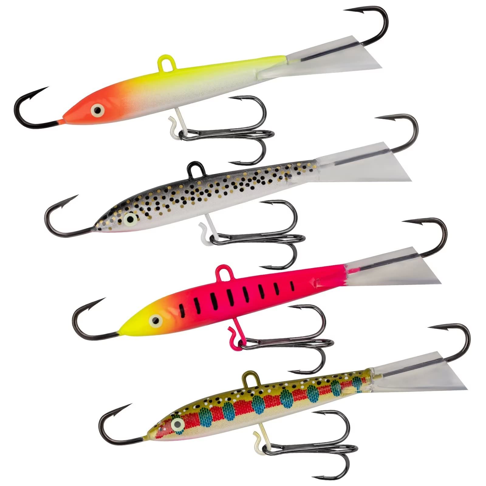 THKFISH Ice Fishing Jigs Kit - 4PCS/8PCS Vertical Lures for Crappie, Panfish, Walleye & Bluegill (10g/0.35oz & 18g/0.63oz) - Premium Ice Fishing Gear for Winter Angling & Ice Hole Fishing Adventures