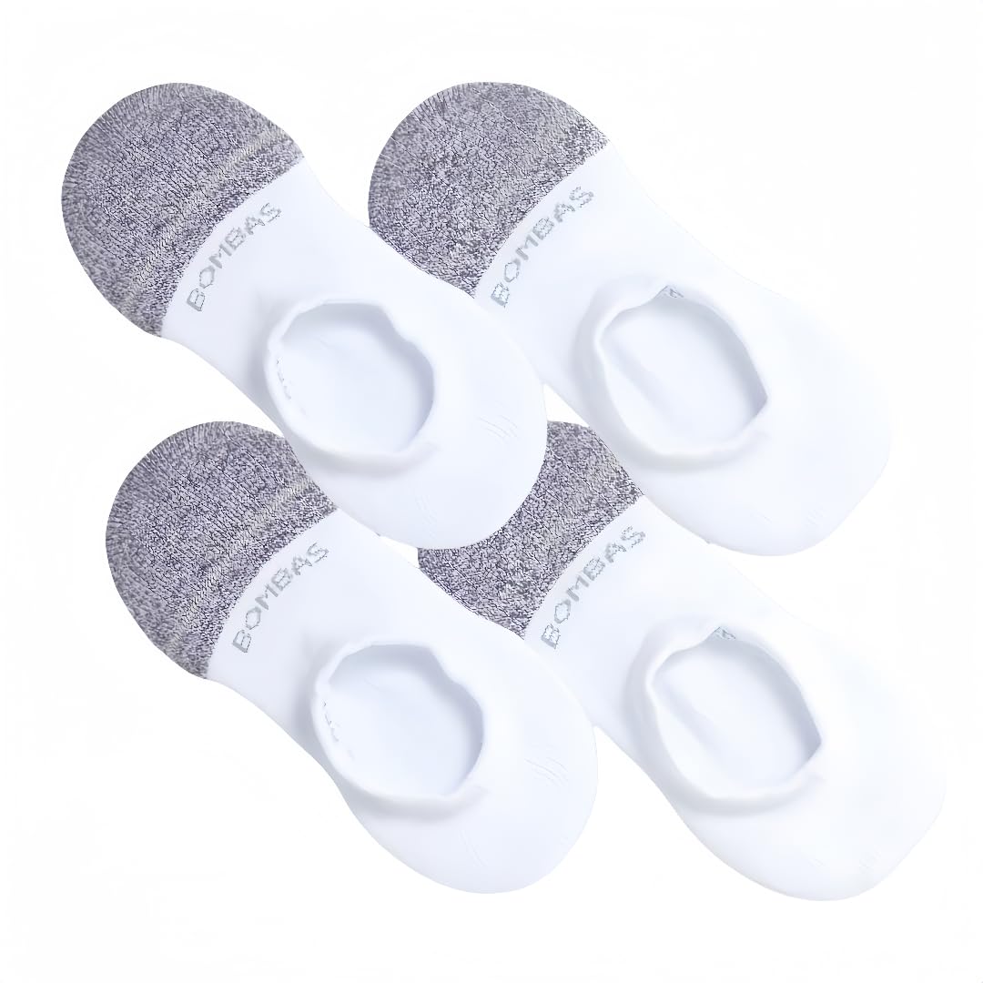Bombas Women's No Show Socks 4-Pack (Medium) - Breathable & Comfortable for Everyday Wear, Running, and Sneakers